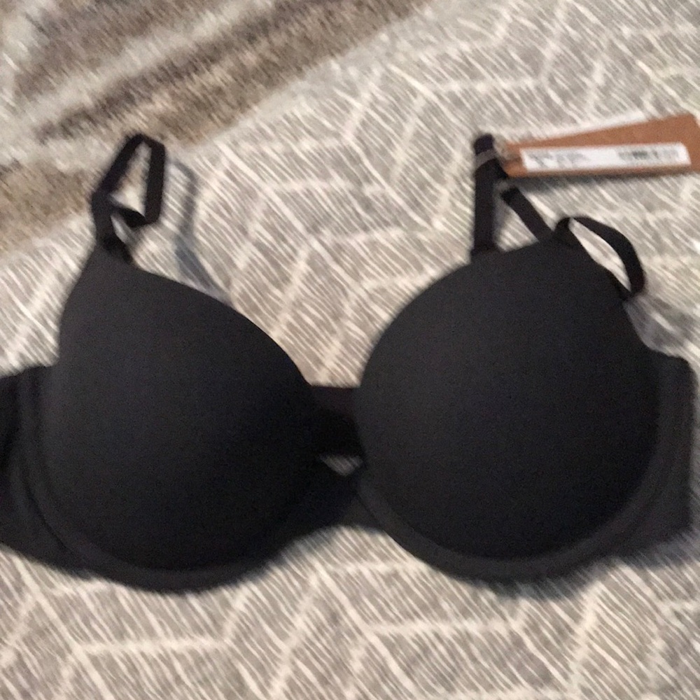 Skims black push-up Demi bra